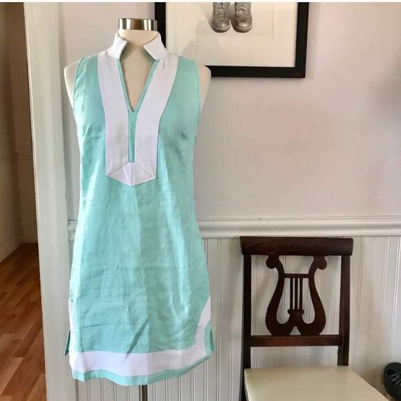 sail to sable linen tunic dress